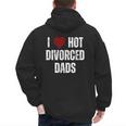 I Love Hot Divorced Dads Red Hearts Men's Hoodie Back Print I Love Hot Divorced Dads Red Hearts Men's Hoodie Back Print
