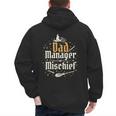 Magical Dad Manager Of Mischief Birthday Boys Girls Men's Hoodie Back Print Magical Dad Manager Of Mischief Birthday Boys Girls Men's Hoodie Back Print