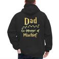 Magical Dad Manager Of Mischief Birthday Family Matching Men's Hoodie Back Print