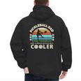 Man's Pickleball Dad Like A Regular Dad But Cooler Men's Hoodie Back Print