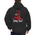 Marvel Super Heroes Pets Deadpool Loves Dogpool Dog Dad Men's Hoodie Back Print