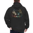 Matching Gamer Tee For Dad Mom & Kids Player 123 Men's Hoodie Back Print