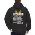 Mechanic Men Dad Hourly Rate Car Auto Garage Mechanic Men's Hoodie Back Print
