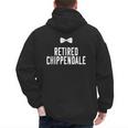 Men Dad Bod Joke Ex Male Dancer Humor Retired Chippendale Men's Hoodie Back Print
