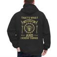 Men Dad That's What I Do I Fix Stuff And I Know Things Men's Hoodie Back Print Men Dad That's What I Do I Fix Stuff And I Know Things Men's Hoodie Back Print