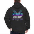 Mermaid Security Don't Mess With My Mermaid Merman Mer Dad Men's Hoodie Back Print