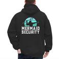 Mermaid Security Shirt Boys Swimmer Dad Merdad Trident Men's Hoodie Back Print