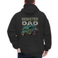 Monster Truck Dad Family Matching Monster Truck Lovers Men's Hoodie Back Print