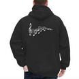 Musical Notes Music Dad Text In Treble Clef T-Shirt T-Shirt Men's Hoodie Back Print
