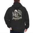 Mustache Dad Father’s Day Save A Horse Ride A Mustache Men's Hoodie Back Print