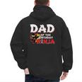 Ninja Birthday Party Dad Of The Birthday Ninja Small Men's Hoodie Back Print