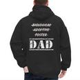 Not Biological Adoptive Foster But Dad T-Shirt For Fathers Men's Hoodie Back Print