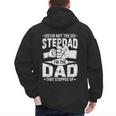 Not The Stepdad Dad That Stepped Up Fathers Day 2025 Men's Hoodie Back Print