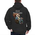 Old Buzzard Bird Old Man Grandpa Recliner Dads Joke Men's Hoodie Back Print