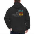 Old Man Saying Bold Badass Superhuman Gag Birthday Dad Men's Hoodie Back Print