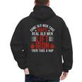 Old Men Gag Workout Gym Fitness Exercise Weightlifting Dad Men's Hoodie Back Print