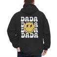 One Happy Family Birthday Matching Apparel Dada One Happy Dude Birthday Theme Family Matching Adult Child Short Sleeve Crew Neck Classic Fit Polyester 50 Cotton 50 Men's Hoodie Back Print