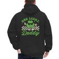 One Lucky Daddy St Patricks Day Dad Father Men's Hoodie Back Print
