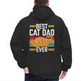 Orange Cat Best Cat Dad Ever Orange Tabby Cat Men's Hoodie Back Print Orange Cat Best Cat Dad Ever Orange Tabby Cat Men's Hoodie Back Print