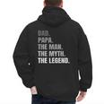 Papa Dad Legend Men Grandpa Christmas Father's Day Birthday Men's Hoodie Back Print Papa Dad Legend Men Grandpa Christmas Father's Day Birthday Men's Hoodie Back Print