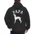 Papa ITALIAN GREYHOUND For Dad Men's Hoodie Back Print Papa ITALIAN GREYHOUND For Dad Men's Hoodie Back Print
