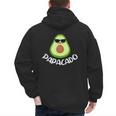 Papacado Avocado Dad Daddy Father's Day Men's Hoodie Back Print