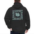 Peppa Pig Father's Day Expert Daddy Vintage Faded Box Logo Men's Hoodie Back Print