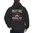 Pilot Dad Like A Normal Dad But Cooler Plane Aviator Pilot Men's Hoodie Back Print Pilot Dad Like A Normal Dad But Cooler Plane Aviator Pilot Men's Hoodie Back Print