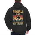 Pinball Dad Like Regular Dad But Cooler Father's Day Men's Hoodie Back Print