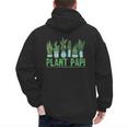 Plant Papi Daddy Father Gardener Gardening Father’s Day Men's Hoodie Back Print
