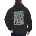 Play Cars On Dad's Back Shirt Kids And Fathers Play Men's Hoodie Back Print Play Cars On Dad's Back Shirt Kids And Fathers Play Men's Hoodie Back Print