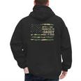 Promoted To Daddy Est 2026 Camo USA Flag New Dad 2026 Men's Hoodie Back Print