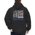 Proud Army Dad Soldier Son Patriotic Veterens Men's Hoodie Back Print Proud Army Dad Soldier Son Patriotic Veterens Men's Hoodie Back Print
