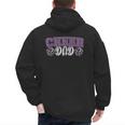 Proud Cheer Dad My Favorite Cheerleader Calls Me Dad Purple Men's Hoodie Back Print