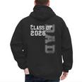 Proud Dad Of A 2026 Graduate Grad Senior Father Graduation Men's Hoodie Back Print