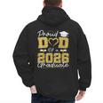 Proud Dad Of A 2026 Graduate Senior 2026 Grad Family Men's Hoodie Back Print