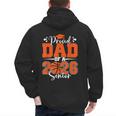 Proud Dad Of A 2026 Senior Basketball Graduation Family Men's Hoodie Back Print