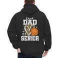 Proud Dad Of A 2026 Senior Basketball Graduation Leopard Men's Hoodie Back Print