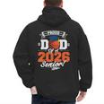 Proud Dad Of A 2026 Senior Basketball Graduation Men's Hoodie Back Print