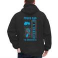 Proud Dad Of A T1D Warrior Type 1 Diabetes Awareness Men's Hoodie Back Print