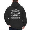 Proud Father In Law Shirt Dad Fathers Day Ideas Men's Hoodie Back Print