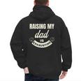 Raising My Dad Is Exhausting Top For Kids Quote Saying Men's Hoodie Back Print