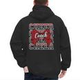 Red Sport Loud Proud Cheer Coach Dad Father's Day Men's Hoodie Back Print