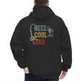 Reel Cool Dad Fishing Shirt Father's Day Fisherman Men's Hoodie Back Print