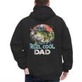 Reel Cool Dad Fishing Vintage Retro Father's Day Men's Hoodie Back Print