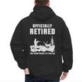 Retirement 2025 Retire Deer Hunting Retired For Dad Men's Hoodie Back Print