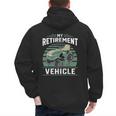 My Retirement Vehicle Riding Lawn Mower Retro Dad Men's Hoodie Back Print My Retirement Vehicle Riding Lawn Mower Retro Dad Men's Hoodie Back Print
