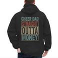Retro Cheer Dad Straight Outta Money Men's Hoodie Back Print