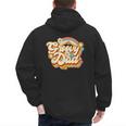 Retro Groovy Dad Family Birthday 60s 70s Hippie Costume Men's Hoodie Back Print