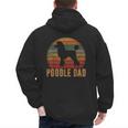 Retro Poodle Dad Dog Owner Pet Poodle Father Men's Hoodie Back Print